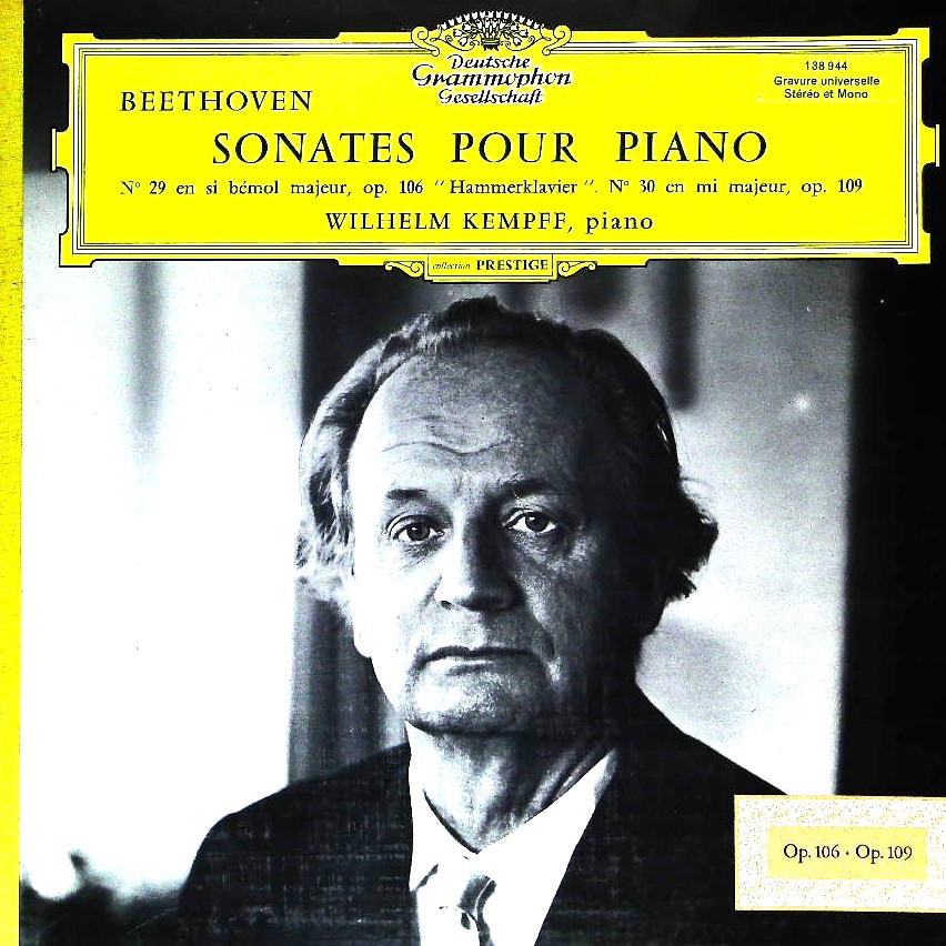 Sonate Opus 109 Mi Majeur Piano - 