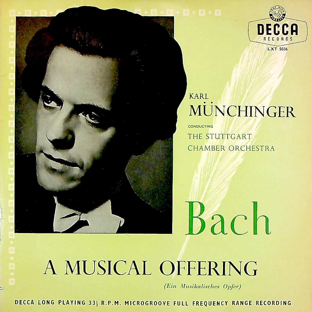 【売約済】ミュンヒンガー&シュトゥットガルト室内管／バッハ:フーガの技法　2CD LP バッハ「フーガの技法 全曲」(ミュンヒンガー シュトゥット